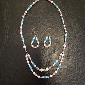 Necklace and earrings set